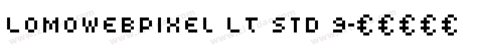 LomoWebPixel LT Std 9字体转换